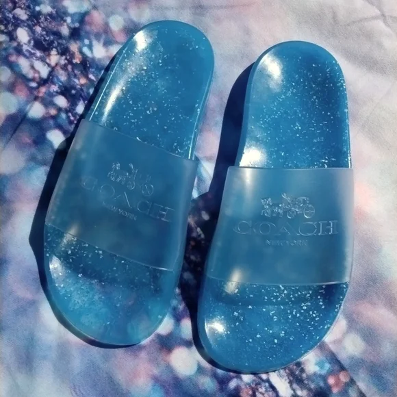 Coach Ulyssa Jelly Slip Ons NWOT - Picture 2 of 8